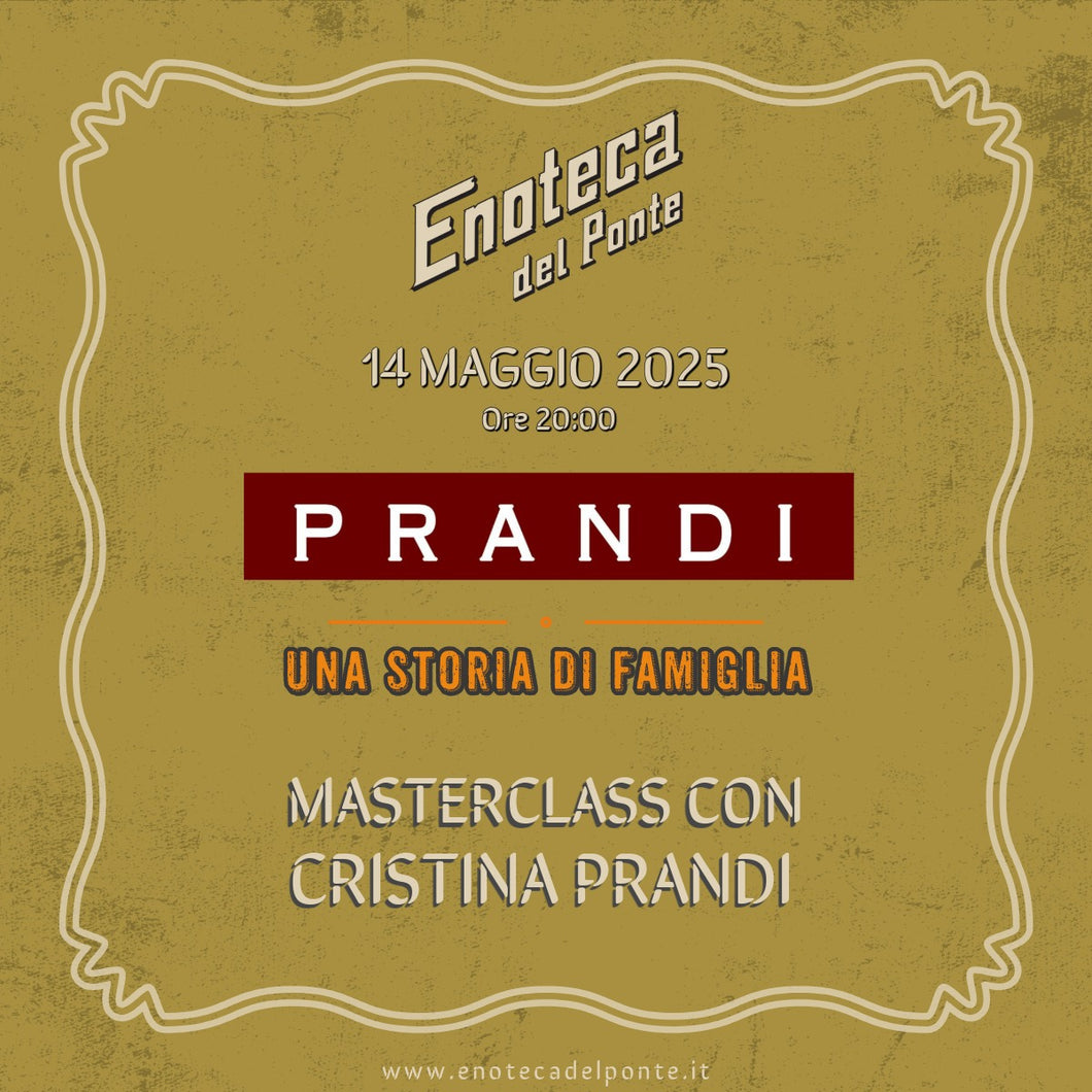 MASTERCLASS CRISTINA PRANDI | Mercoledì 14 maggio 2025