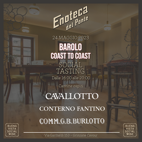 Like Wine Social Tasting #2 - Barolo Coast to Coast  | Mercoledì 24 Maggio ore 18